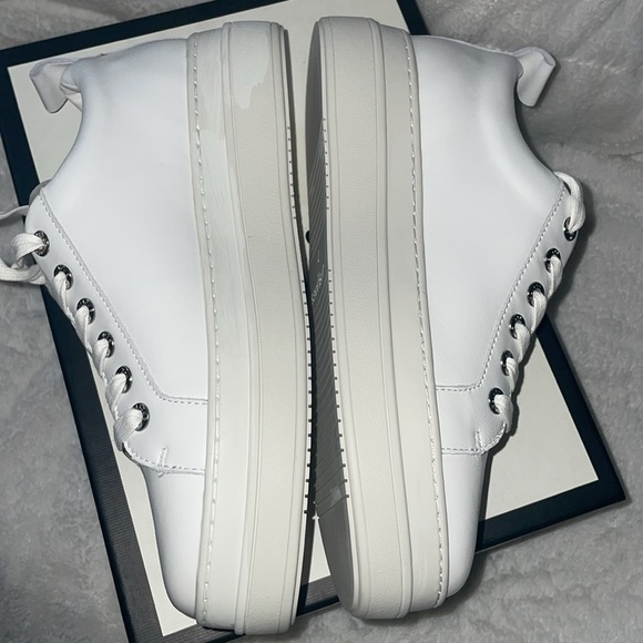 NWT J/SLIDES NOCA White Leather Sneaker - Picture 13 of 16